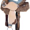 Silver Royal Skylar collection barrel racing saddle hand carved floral tooling filigree cutouts iridescent stones