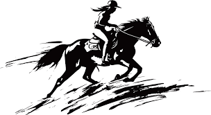 Adult rider silhouette representing average barrel saddle seat size